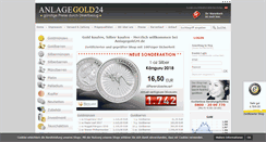 Desktop Screenshot of anlagegold24.de