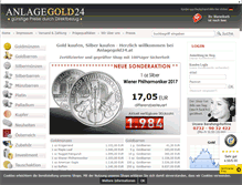 Tablet Screenshot of anlagegold24.at